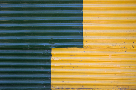 Detail from colorful facade from Caminito in La Boca, Buenos Aires, Argentinaの写真素材
