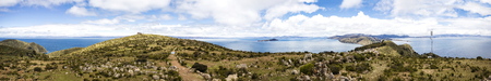 View at Isla del Sol on lake Titicaca in Bolivia