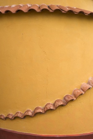 COPACABANA, BOLIVIA - JANUARY 7, 2018: Detail of Hostal Las Olas in Copacabana, Bolivia. This unusual hotel on Tititcaca lake was made by German sculptor Martin Stretker.のeditorial素材