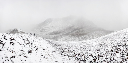 Chalcaltaya mountain in Cordillera range at Bolivia