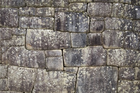 Closeup detail of the old stone wallの写真素材