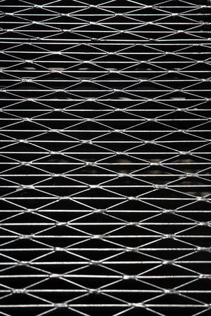 Closeup detail of the metallic frame backdrop