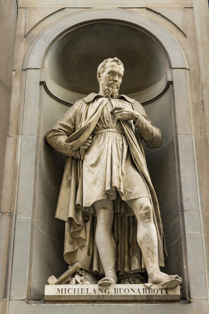 View at Michelangelo Buonarroti monument in Florence, Italyのeditorial素材