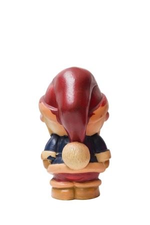 Vintage Santa Claus figure isolated on the white backgroundの写真素材