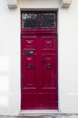 View at traditional front door from building on Malta