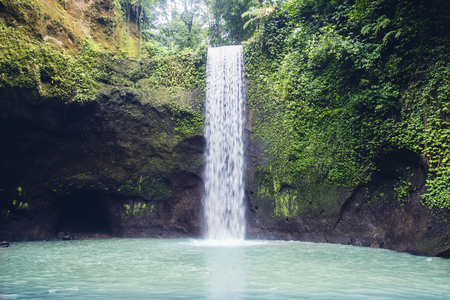 View at Tibumana waterfall at Bali, Indonesiaの写真素材