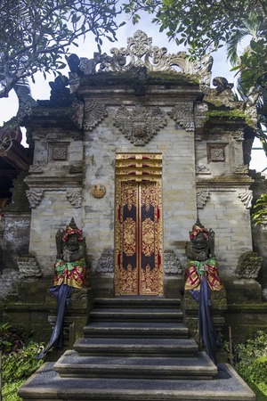 Detail from Ubud Royal Palace at Bali, Indonesiaの写真素材
