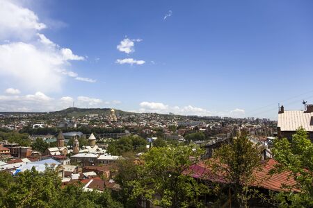 Cityscape view at the Georgian captial Tbilisi