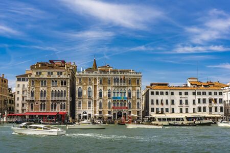 VENICE, ITALY - MAY 26, 2019: View at Venice, Italy. It is estimated that 25 million tourists  visit Venice each year.のeditorial素材