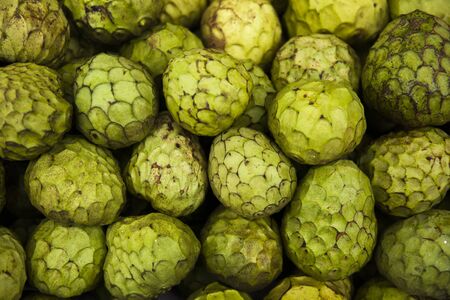 Fresh anona da Madeira fruit on the market
