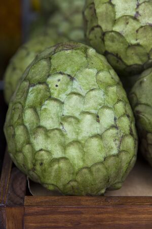 Fresh anona da Madeira fruit on the market