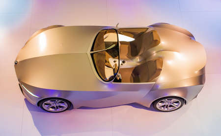 MUNICH, GERMANY - JUNE 27, 2013: BMW Gina car at BMW Welt (BMW World) in Munich, Germany, BMW Welt is an exhibition facility of the BMW AG, located near BMW Headquarters in Munich.のeditorial素材