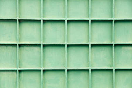 Old green metal cell panels texture close upの写真素材