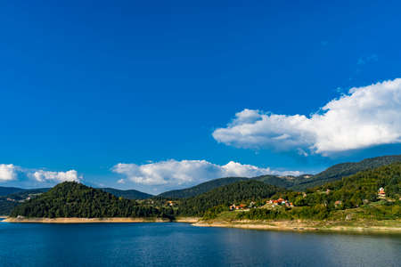 View at Zaovine lake in the Serbia
