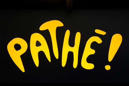 BASEL, SWITZERLAN - SEPTEMBER 22, 2018: Pathe sign at Basel, Switzerland. It is an entertainment...