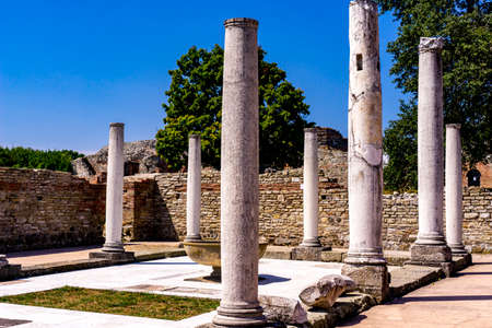View at Felix Romuliana, remains of palace of Roman Emperor Galerius near Zajecar, Serbia.