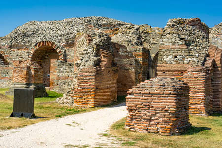Felix Romuliana, remains of ancient Roman complex of palaces and temples Felix Romuliana near Gamzigrad in Serbiaの写真素材