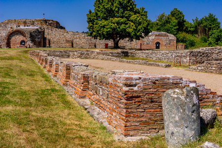 View at Felix Romuliana, remains of palace of Roman Emperor Galerius near Zajecar, Serbia.