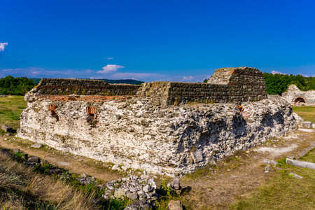 View at Felix Romuliana, remains of palace of Roman Emperor Galerius near Zajecar, Serbia. It is...