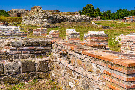 View at Felix Romuliana, remains of palace of Roman Emperor Galerius near Zajecar, Serbia. It is UNESCO World Heritage Site since 2007.のeditorial素材