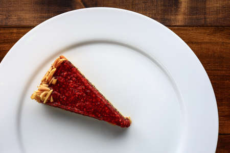 pieces of cake on a white plate