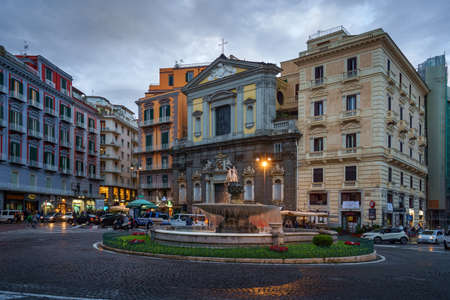 Fontana del Carciofo located on Piazza Trieste E Trentoのeditorial素材
