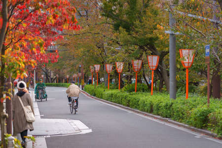 Traditional old japanese street in kyoto japan