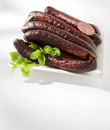Baked sausageの写真素材