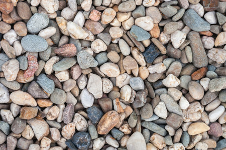 Background ot texture made of multicolored pebbles
