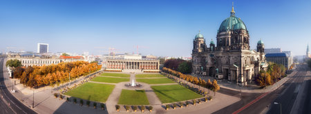 Berlin Cathedral, Germany. Panoramic view of Berlin.