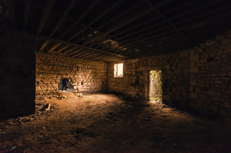 Abandoned house in Pripyat, Chernobyl exclusion zone, Ukraineのeditorial素材