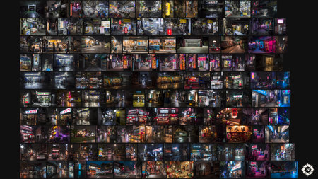 Collage of photos on the theme of New York City, USA