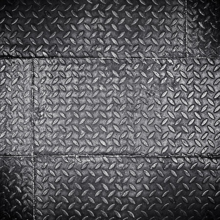 Grunge metal background with rhombus pattern. 3d renderingのeditorial素材