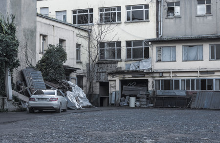 Old buildings in Tbilisi, Georgiaのeditorial素材