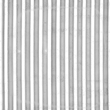 white corrugated iron sheet texture useful as a background - verticalのeditorial素材