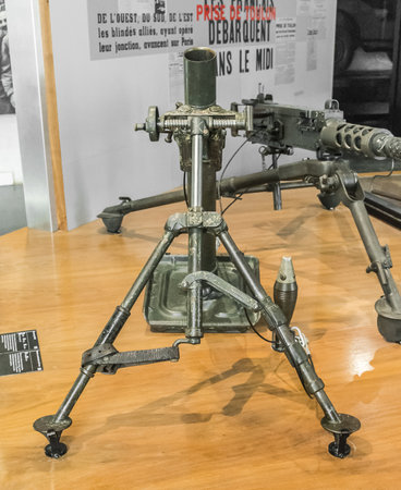 The World War II machine gun in Bangkok, Thailand.