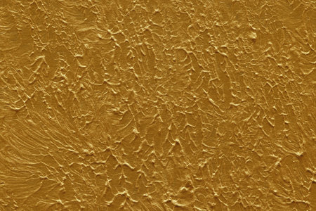 golden cement wall texture for background and design in your work.のeditorial素材