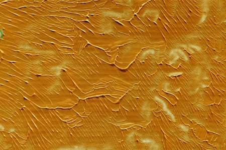 Abstract oil painting on canvas texture in yellow tone. Abstract background for design.