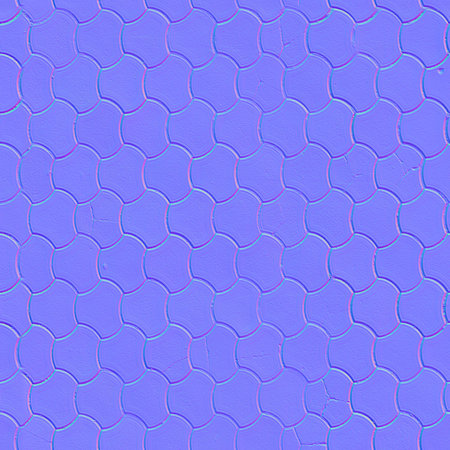 Seamless tileable abstract background with blue and purple hexagonsのeditorial素材