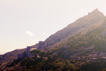 Castle in the mountains of Mallorca, Balearic Islands, Spain