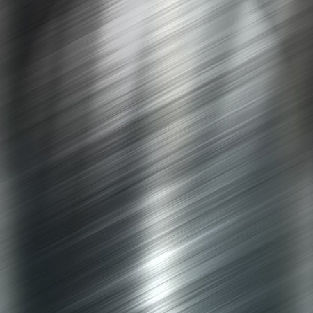 Metal background or texture of brushed steel plate with reflections Iron plate and shinyのeditorial素材