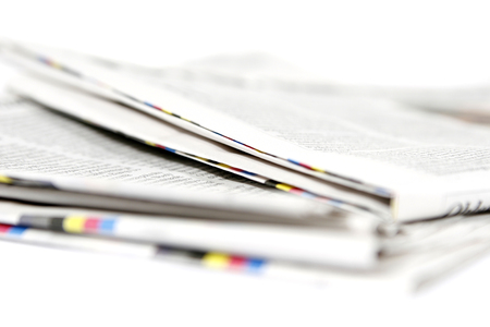 Newspapers stackの写真素材