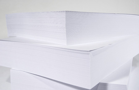 Pile of blank paper