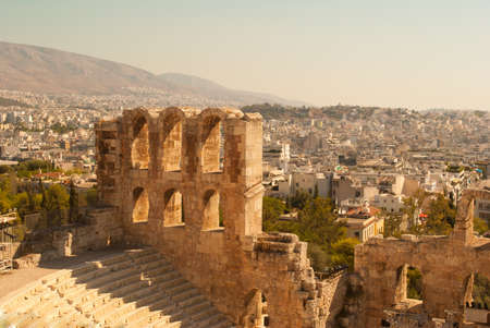 The Odeon Theater at Athens, Greeceの写真素材