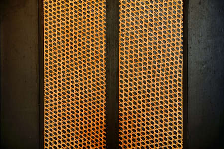 Bamboo texture decored on the doorの写真素材