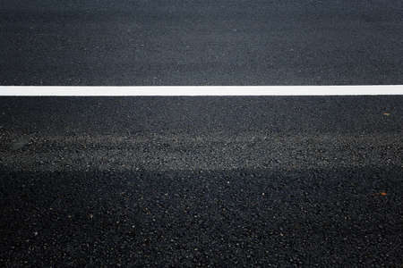 New asphalt with white lineの写真素材