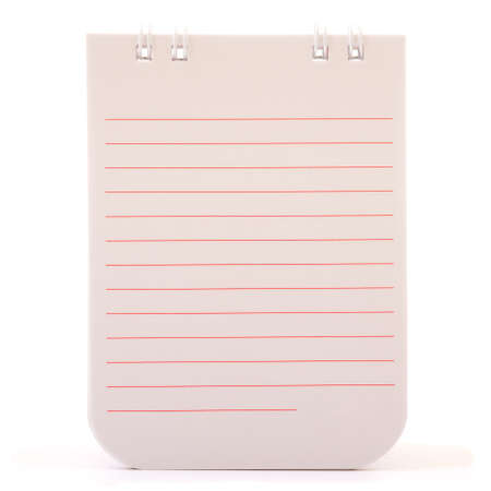 Pocket notebook isolated on white backgroundの写真素材