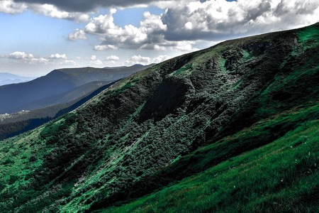 The top of Carpathian Mountainsの写真素材