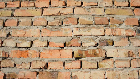 brick wall close up. brick wall texture. brick wall patternの写真素材