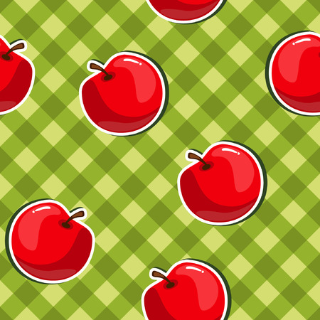 Seamless texture with appleのイラスト素材